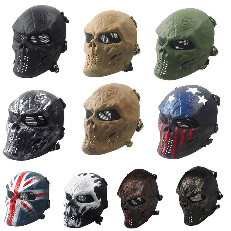 Tactical Equipment Outdoor Shooting Sports Face Protection Gear Full Face Tactical Airsoft Cosplay Skull Mask P03-101
Tactical Equipment Outdoor Shooting Sports Face Protection Gear Full Face Tactical Airsoft Cosplay Skull Mask P03-101