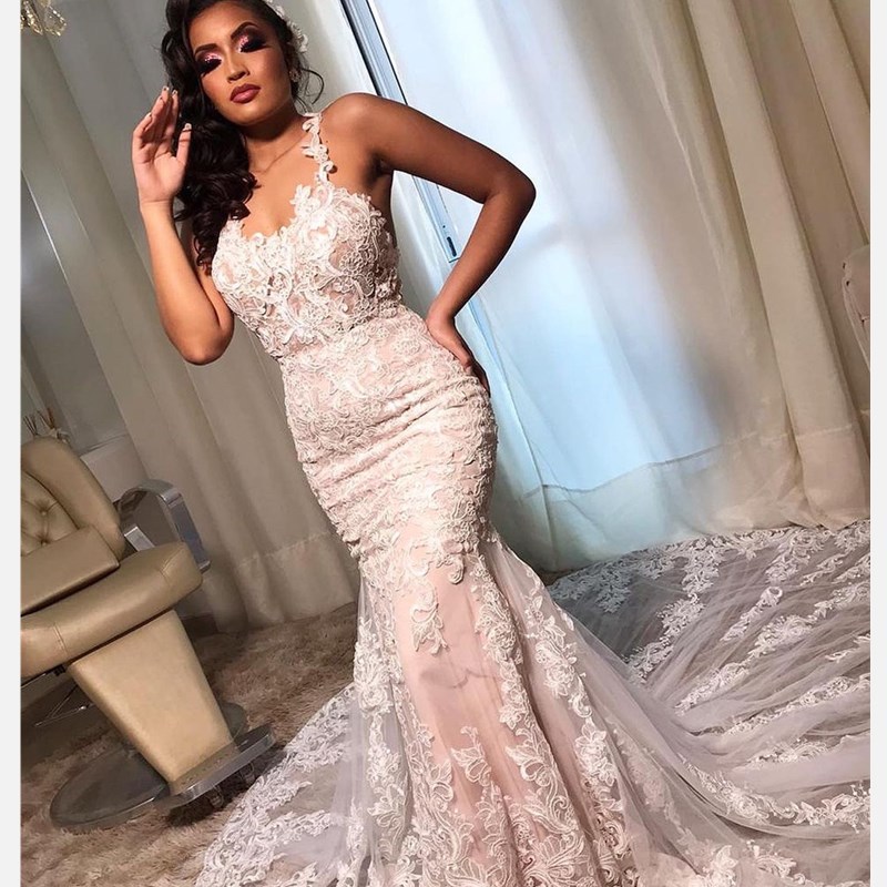 Ball Gown Wedding Dresses Sweetheart Corset Floor Length Princess Bridal Gowns Beaded Lace Pearls Custom Made WD0007