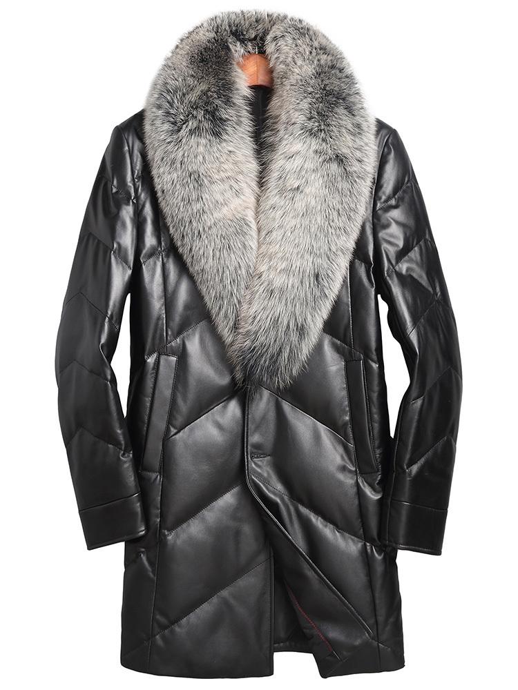 Genuine Leather Jacket Men Down Jackets 2020 Winter Jacket Men Fur Collar Sheepskin Coat Plus Size P-13-16188-1 MY1579, Black
Genuine Leather Jacket Men Down Jackets 2020 Winter Jacket Men Fur Collar Sheepskin Coat Plus Size P-13-16188-1 MY1579, Black