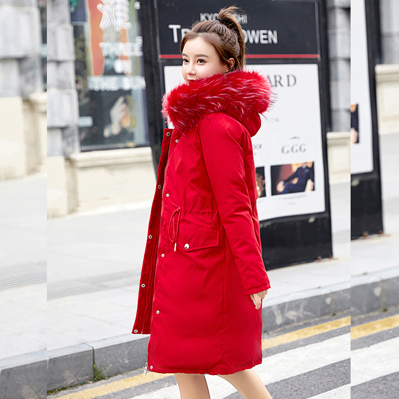 Winter Parkas jacket winter women's jacket fashion hooded fur collar thick warm long winter coats -30 degree snow jackets 201019