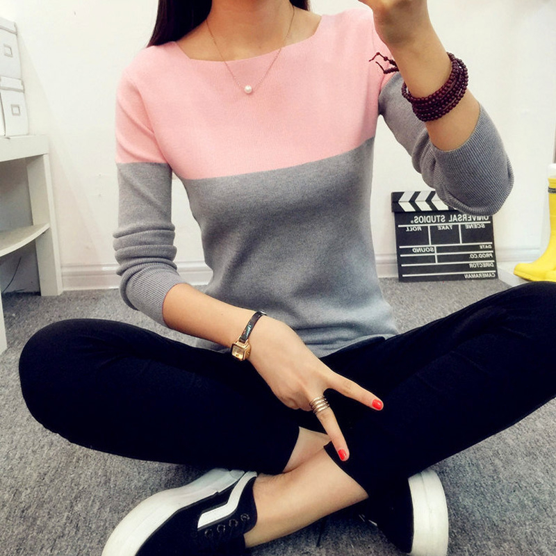 TIGENA Autumn Winter Sweater Women 2019 Knitted High Elastic Jumper Women Sweaters And Pullovers Female Black Pink Tops Ladies T200319