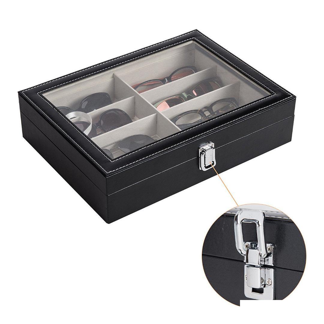 Eyeglass Sunglasses Storage Box With Window Imitation Leather Glasses Display Case Storage Organizer C sqczvj wphome, Black
Eyeglass Sunglasses Storage Box With Window Imitation Leather Glasses Display Case Storage Organizer C sqczvj wphome, Black