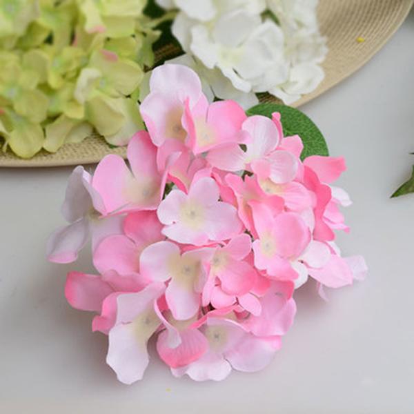 Artificial Hydrangea Bouquet Flower Silk Flowers with Free Stem for Home Wedding Decoration Gift LBShipping