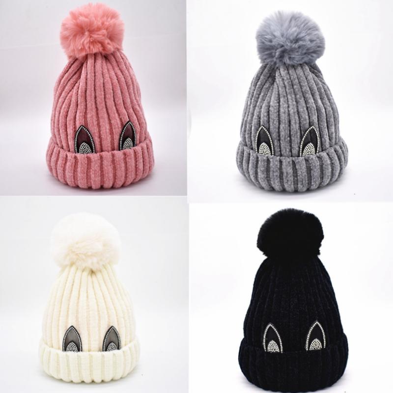 Caps Pompon Ball Crochet Knit Hat Knitted Chenille Winter Autumn For Girls Boys Warm Broderie Beanies Child Stretch Cap M917, White
Caps Pompon Ball Crochet Knit Hat Knitted Chenille Winter Autumn For Girls Boys Warm Broderie Beanies Child Stretch Cap M917, White