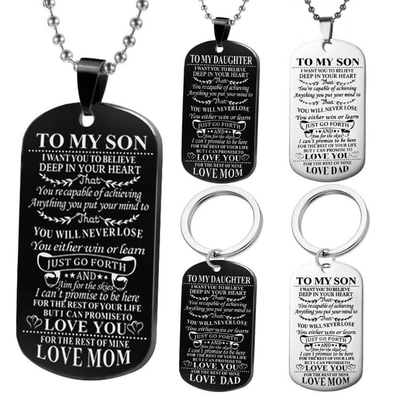 Fashion Kids Necklace To My Son Daughter Dog Tag Necklace Unique Wedding Graduation Birthday Gifts for Son Daughter Kid
Fashion Kids Necklace To My Son Daughter Dog Tag Necklace Unique Wedding Graduation Birthday Gifts for Son Daughter Kid