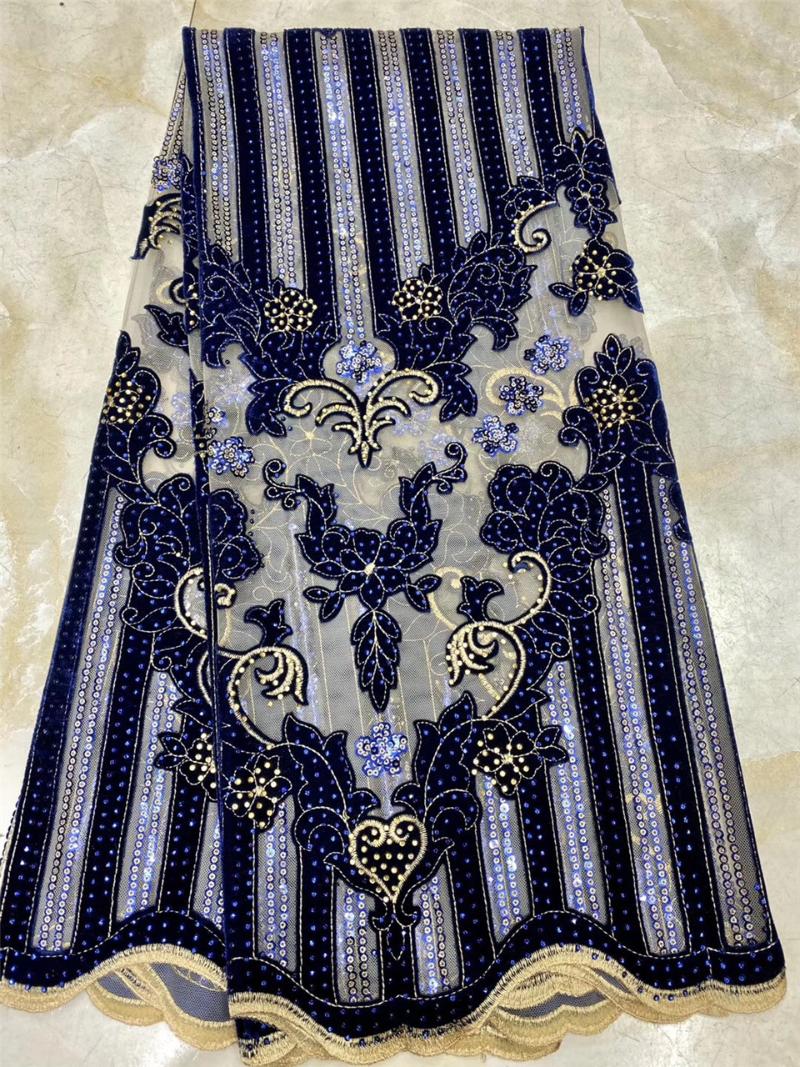 The latest Nigerian velvet lace fabric 2020 high-quality lace African fabric wedding dress French tulle H3646
The latest Nigerian velvet lace fabric 2020 high-quality lace African fabric wedding dress French tulle H3646