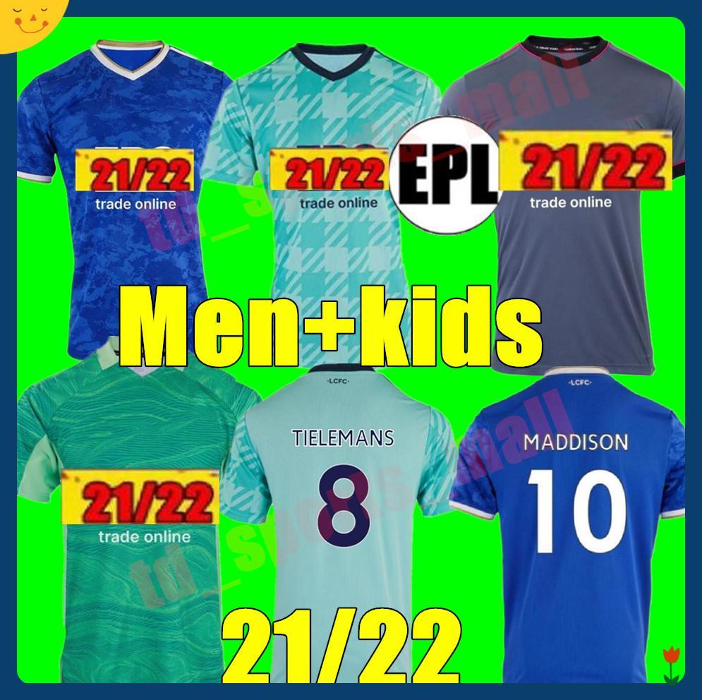 

LeiCesteR 21 22 adult Men + kids kit soccer jersey football shirt 2021 2022 home away VARDY NDIDI MADDISON IHEANACHO GRAY BARNES MORGAN RICARDO uniforms, Kids home+league patch