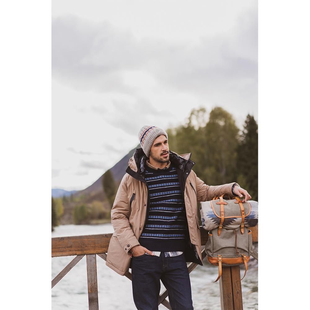 Autumn Winter Sweater men striped mix wool contrast color knitted pullover sweaters 190412 201203