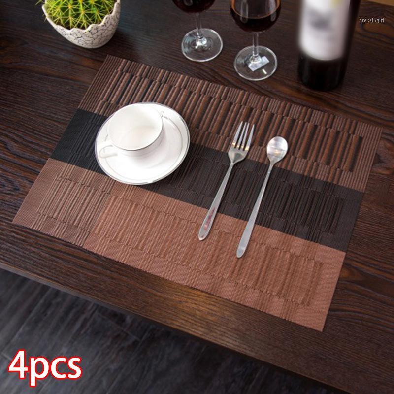 4pcs Home Placemats Non-Slip Woven Washable Table Coffee Place Mats Dinner Set Polyester Yarn For Dining Table, Kitchen1
4pcs Home Placemats Non-Slip Woven Washable Table Coffee Place Mats Dinner Set Polyester Yarn For Dining Table, Kitchen1