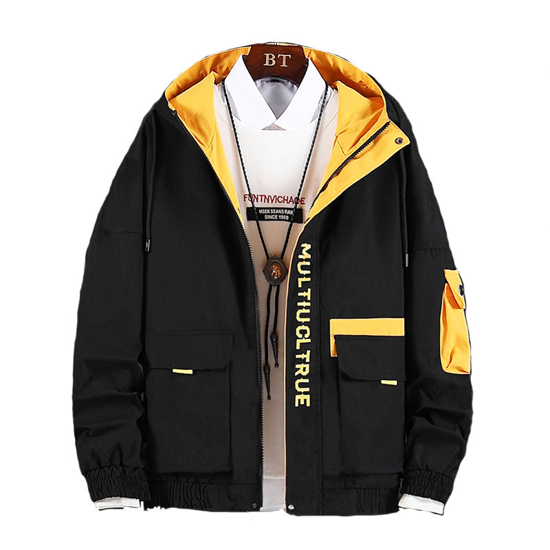 2021 Spring for Men in Safari Style Clothes Harajuku Black Multi-pocket Men's Windbreaker Jacket Extra Large Coat 1X9B, Yellow.
2021 Spring for Men in Safari Style Clothes Harajuku Black Multi-pocket Men's Windbreaker Jacket Extra Large Coat 1X9B, Yellow.