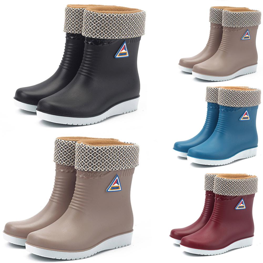 Hot Sale Women Ladies Girls Warm Non-Slip Rain Boots Mid-Tube Round Toe Snow Boots Outdoor Water Winter Shoes New Fashion TC21, Red
Hot Sale Women Ladies Girls Warm Non-Slip Rain Boots Mid-Tube Round Toe Snow Boots Outdoor Water Winter Shoes New Fashion TC21, Red