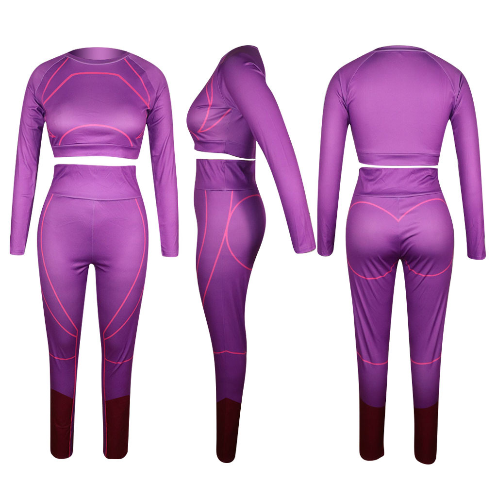 Pants Spot 2022 autumn and winter European American yoga sports long-sleeved trousers suit