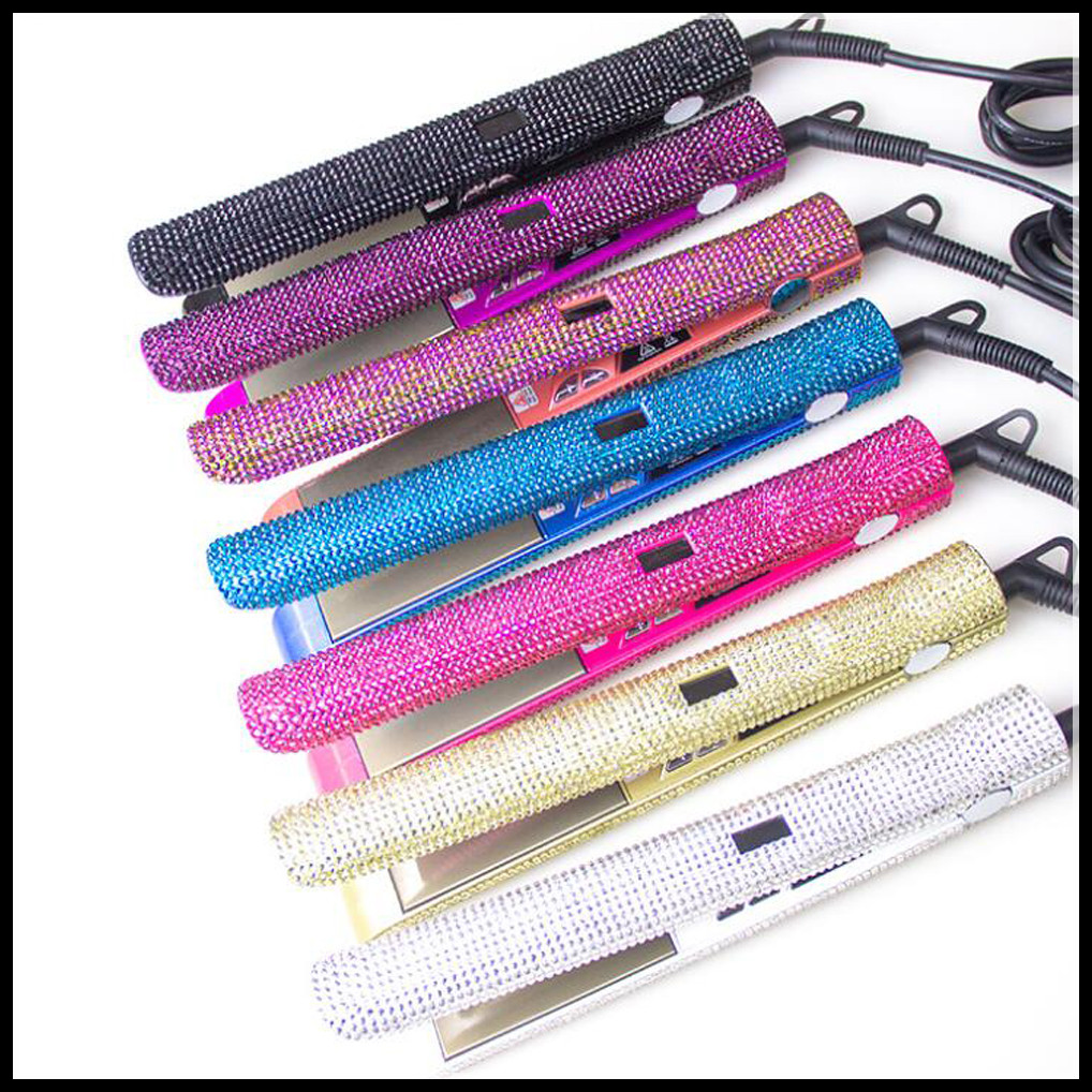 STOCK 2021 Newest Taurus 105 Crystal Flat Iron Sparkle 2 in 1 Bling Diamond MCH Professional Hair Irons Curling Straightener Styling Tools
STOCK 2021 Newest Taurus 105 Crystal Flat Iron Sparkle 2 in 1 Bling Diamond MCH Professional Hair Irons Curling Straightener Styling Tools