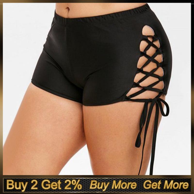 Swimsuit Bottom Swimming Trunks For Women Solid Black Summer Beachwear For Women Bandage Lace Up Swim Shorts Bañador1
Swimsuit Bottom Swimming Trunks For Women Solid Black Summer Beachwear For Women Bandage Lace Up Swim Shorts Bañador1