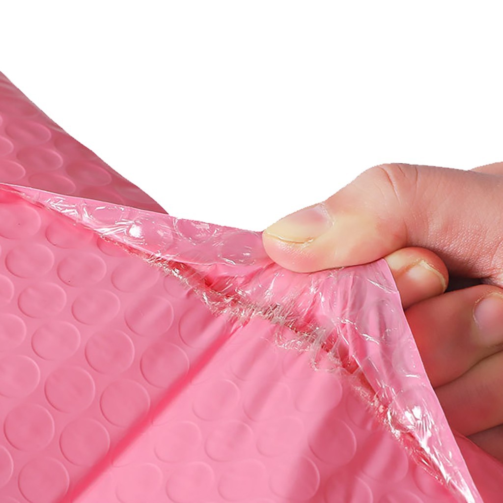 50pcs Bubble Mailers Padded Envelopes Pearl film Gift Present Mail Envelope Bag For Book Magazine Lined Mailer Self Seal Pink