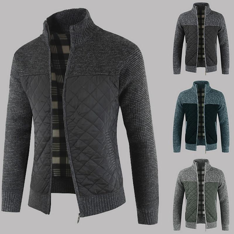 Men's Fleece Sweater Coat Winter Thick Patchwork Wool Cardigan Warm Knitted Sweater Jackets Casual Male Clothing XY108, Black
Men's Fleece Sweater Coat Winter Thick Patchwork Wool Cardigan Warm Knitted Sweater Jackets Casual Male Clothing XY108, Black