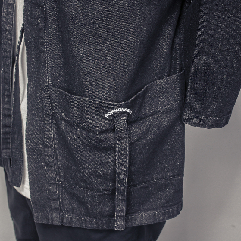 Japanese Loose Denim Kimono Fashion Plus Size Denim Jacket Men 5XL Chinese Style 3/4 Sleeve Hanfu Solid Color Oversized Cardigan T200502