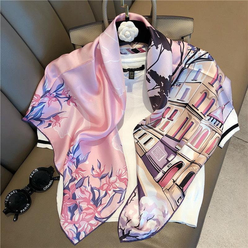 Scarves Fashion Twill Silk For Women Printed Kerchief Hijab Scarf Female 90*90cm Square Shawls And Wraps Neck Scarfs Ladies
Scarves Fashion Twill Silk For Women Printed Kerchief Hijab Scarf Female 90*90cm Square Shawls And Wraps Neck Scarfs Ladies