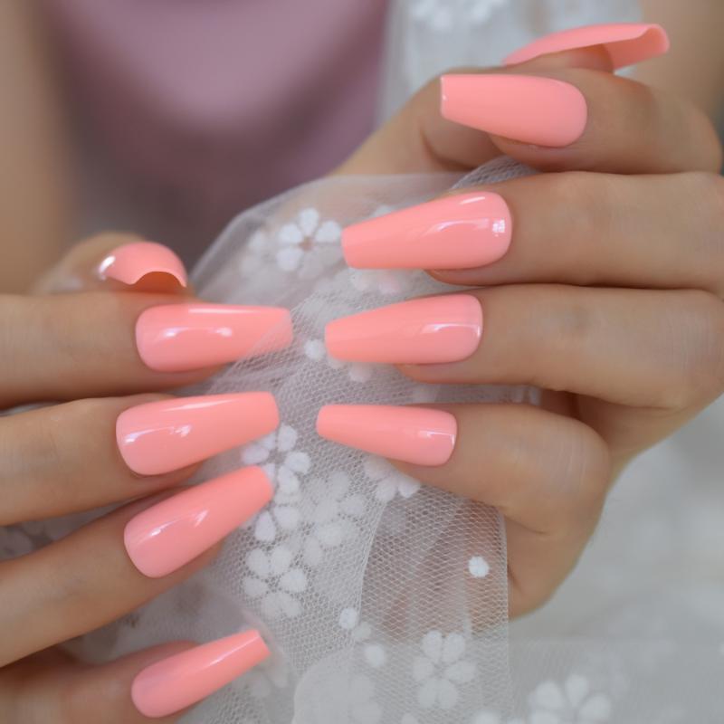 24pcs/kit UV Light Orange Coffin Fake Nails Artificial False Nail Tips for Office Home Wear Faux Ongle Free Adhesive Tapes, L5676
24pcs/kit UV Light Orange Coffin Fake Nails Artificial False Nail Tips for Office Home Wear Faux Ongle Free Adhesive Tapes, L5676