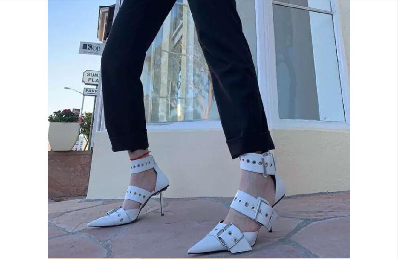 Ankle Strap Pumps Pointed Toe Dress Shoes Woman Punk High Heels Chunky Heel Buckle Ladies Summer Fashion Design Woman Shoes, Black
Ankle Strap Pumps Pointed Toe Dress Shoes Woman Punk High Heels Chunky Heel Buckle Ladies Summer Fashion Design Woman Shoes, Black