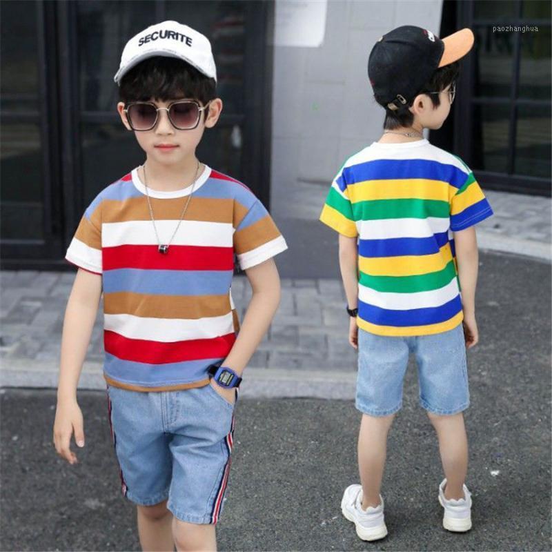 Summer Children Boys Clothes strips T-shirt Patch Shorts 2pcs/Sets Child Fashion Casual Wear Kids Cotton Tracksuits big Boy1, As picture
Summer Children Boys Clothes strips T-shirt Patch Shorts 2pcs/Sets Child Fashion Casual Wear Kids Cotton Tracksuits big Boy1, As picture