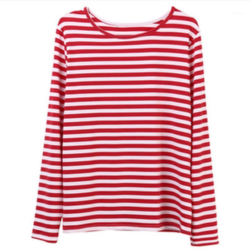 Women' Blouses & Shirts 2021 Women Fashion Spring Summer Sleeve Red White Striped Loose Shirt Long Casual Pullovers Tops Tee1
Women' Blouses & Shirts 2021 Women Fashion Spring Summer Sleeve Red White Striped Loose Shirt Long Casual Pullovers Tops Tee1
