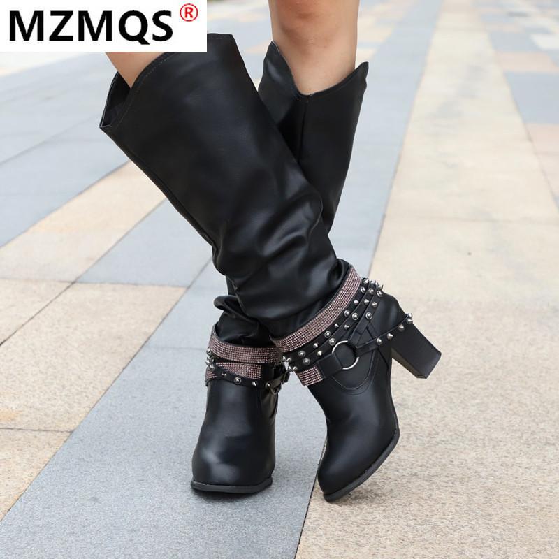 2020 New Winter Women's Boots Fashion Put-On Square-Heel PU Knee-length Boots Round Toe High Heel Warm Women's Botas Mujer, Beige
2020 New Winter Women's Boots Fashion Put-On Square-Heel PU Knee-length Boots Round Toe High Heel Warm Women's Botas Mujer, Beige