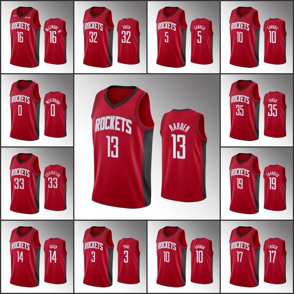 HoustonRocketsMen JamesHarden Russell Westbrook Eric Gordon Robert Covington Icon Red Custom Jersey
HoustonRocketsMen JamesHarden Russell Westbrook Eric Gordon Robert Covington Icon Red Custom Jersey