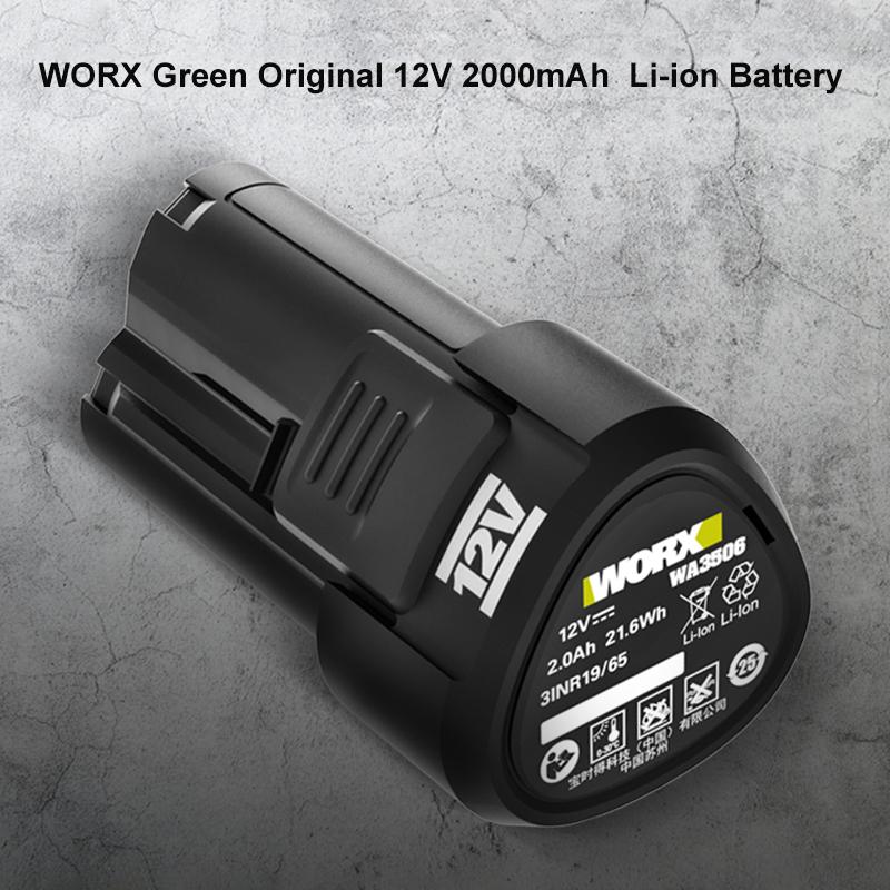 WORX Green Original 12V 2000mAh Li-ion Battery 12V Charger Suitable for All Worx ROCKWELL Products Power Tools
WORX Green Original 12V 2000mAh Li-ion Battery 12V Charger Suitable for All Worx ROCKWELL Products Power Tools