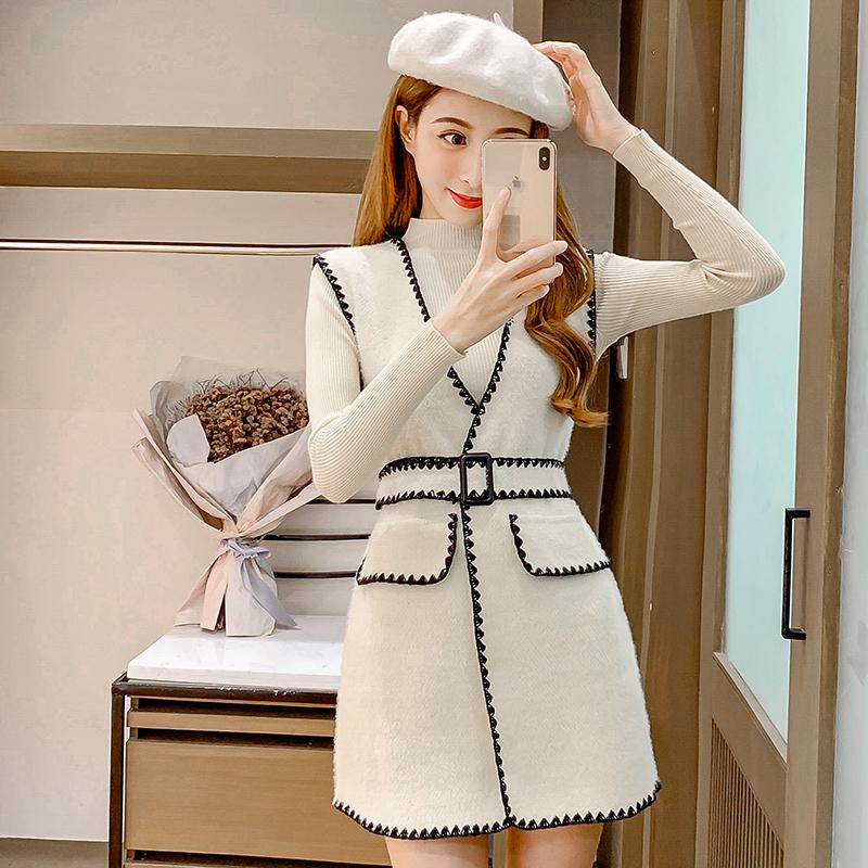 Fashion Women Streetwear Woolen Cloth Vest Jacket 2021 Spring Autumn New Female Patchwork Cardigan With Belt Slim Blend Coat, Black
Fashion Women Streetwear Woolen Cloth Vest Jacket 2021 Spring Autumn New Female Patchwork Cardigan With Belt Slim Blend Coat, Black