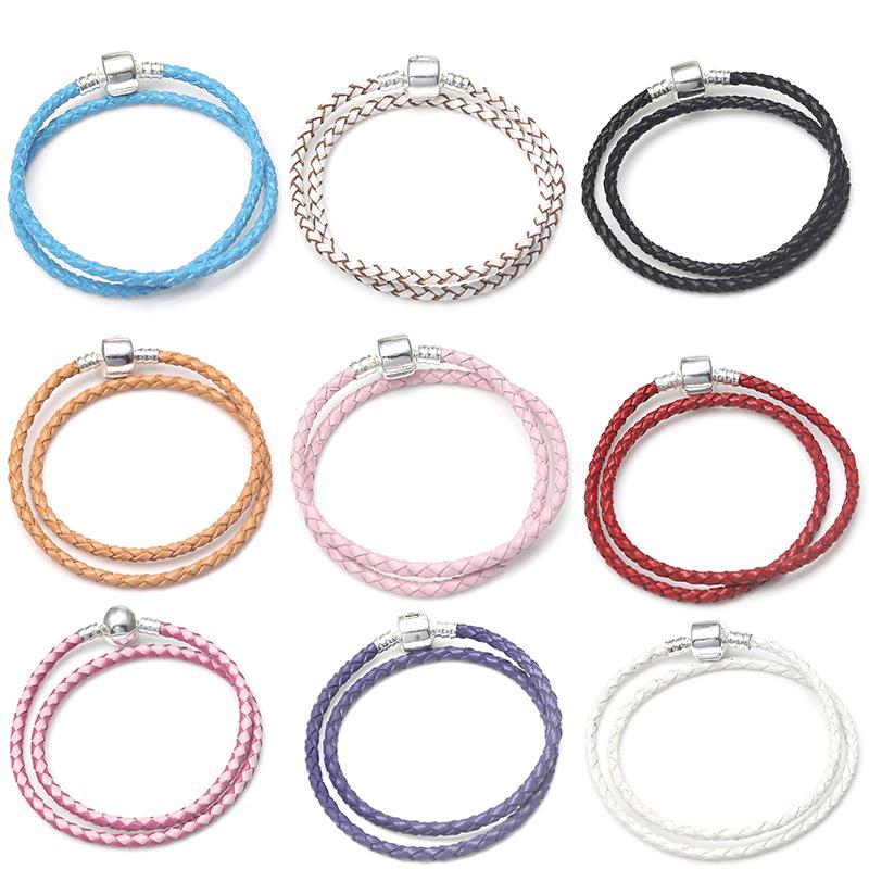 TOGORY Charm Bracelets Genuine Leather Barrel Clasp Snake Chain Fine Bracelet Bangle Fit Women Diy Bead Charm Jewelry 
TOGORY Charm Bracelets Genuine Leather Barrel Clasp Snake Chain Fine Bracelet Bangle Fit Women Diy Bead Charm Jewelry