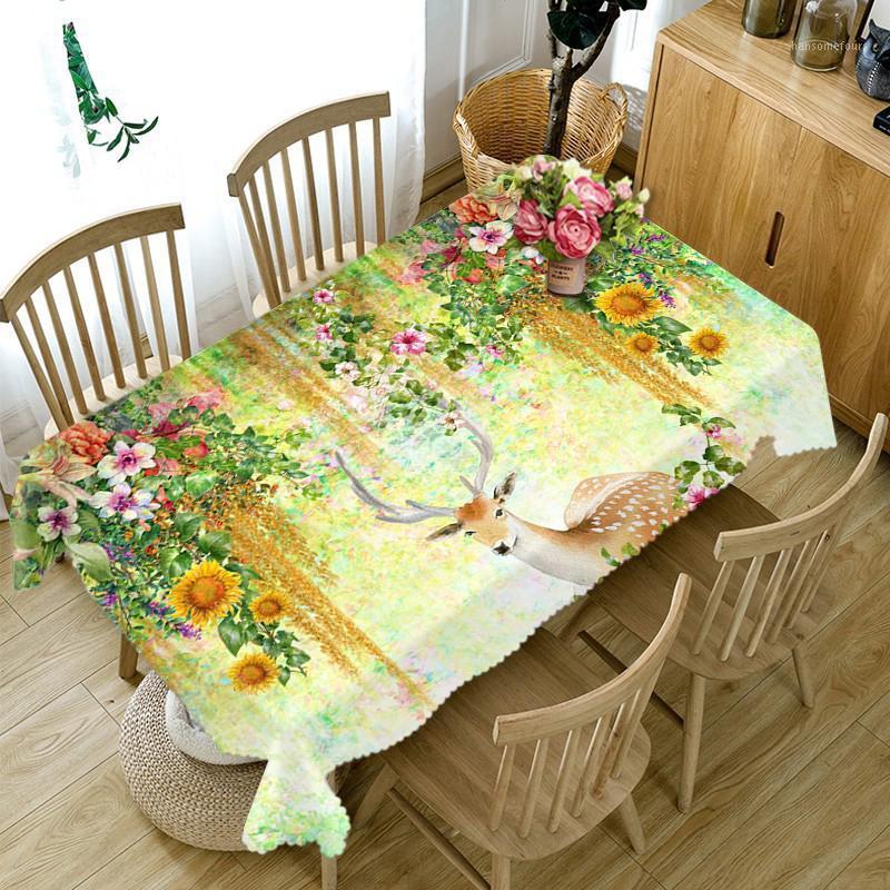 Customizable 3D Tablecloth Sika Deer Flowers Pattern Comfortable Cloth Thicken Rectangular and Round Table Cloth for Wedding1
Customizable 3D Tablecloth Sika Deer Flowers Pattern Comfortable Cloth Thicken Rectangular and Round Table Cloth for Wedding1
