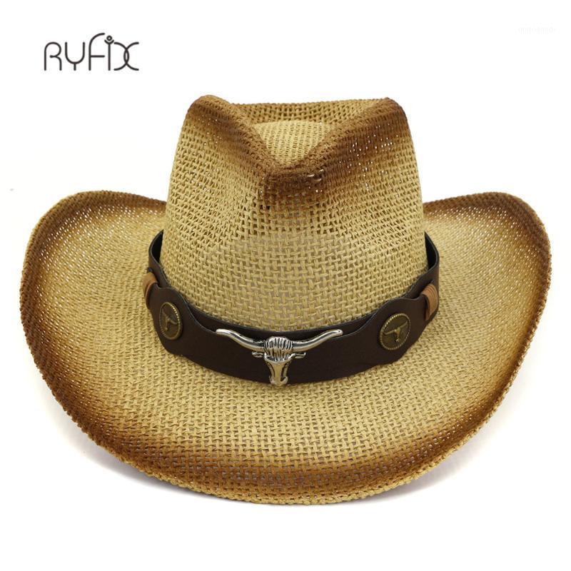 Cowboy Men Straw Panama Hat Belt Cow Decorate Wide Brimmed Hats For Summer Beach Male Hat HA1771, White
Cowboy Men Straw Panama Hat Belt Cow Decorate Wide Brimmed Hats For Summer Beach Male Hat HA1771, White