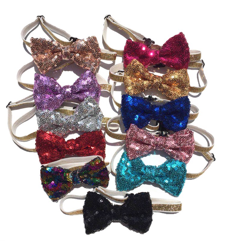Pet Sequin Bow Tie Headdress Pets Cat Dog Apparel Necktie Collar Neck Strap Grooming Accessories Christmas Decoration Supplies, As picture
Pet Sequin Bow Tie Headdress Pets Cat Dog Apparel Necktie Collar Neck Strap Grooming Accessories Christmas Decoration Supplies, As picture
