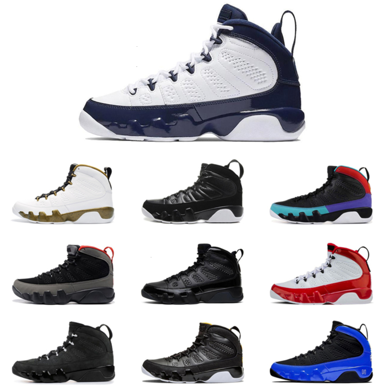 Men Basketball Shoes 9 9s jumpman Bred Gym Red Black White UNC Citrus Anthracite Snakeskin statue Me Nakeskin s New
Men Basketball Shoes 9 9s jumpman Bred Gym Red Black White UNC Citrus Anthracite Snakeskin statue Me Nakeskin s New