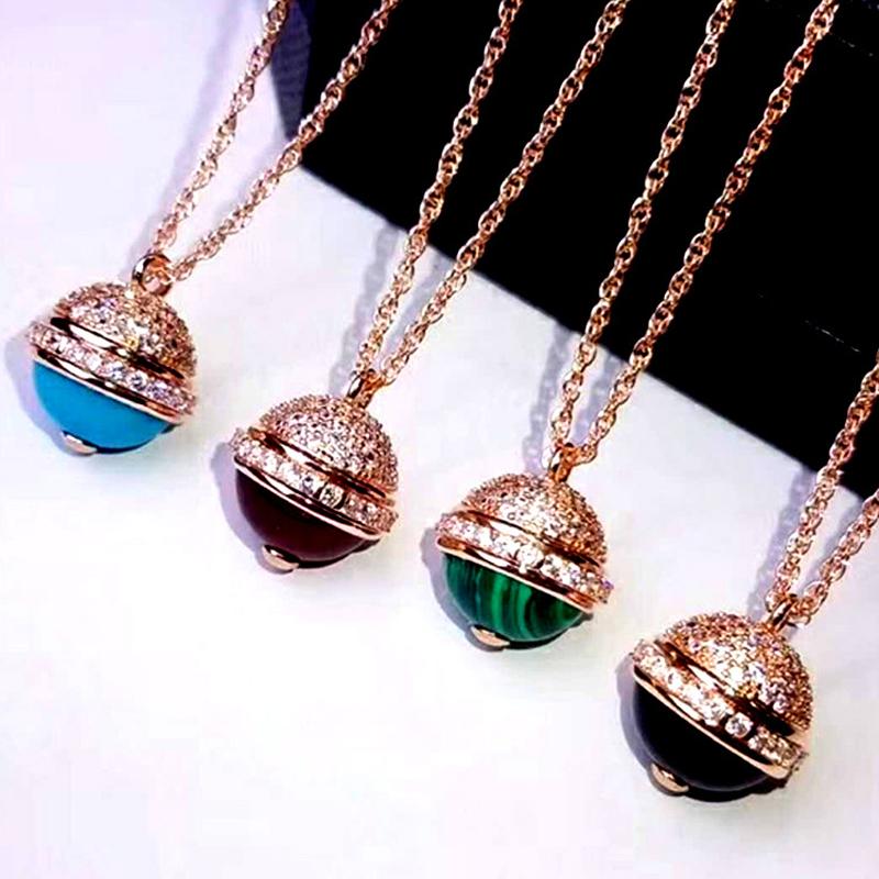 Rose Gold Tone Adjustable Long Chains Necklace Gorgeous Red Green Black Malachite Pendant Necklace for Women Brand Jewelry
Rose Gold Tone Adjustable Long Chains Necklace Gorgeous Red Green Black Malachite Pendant Necklace for Women Brand Jewelry