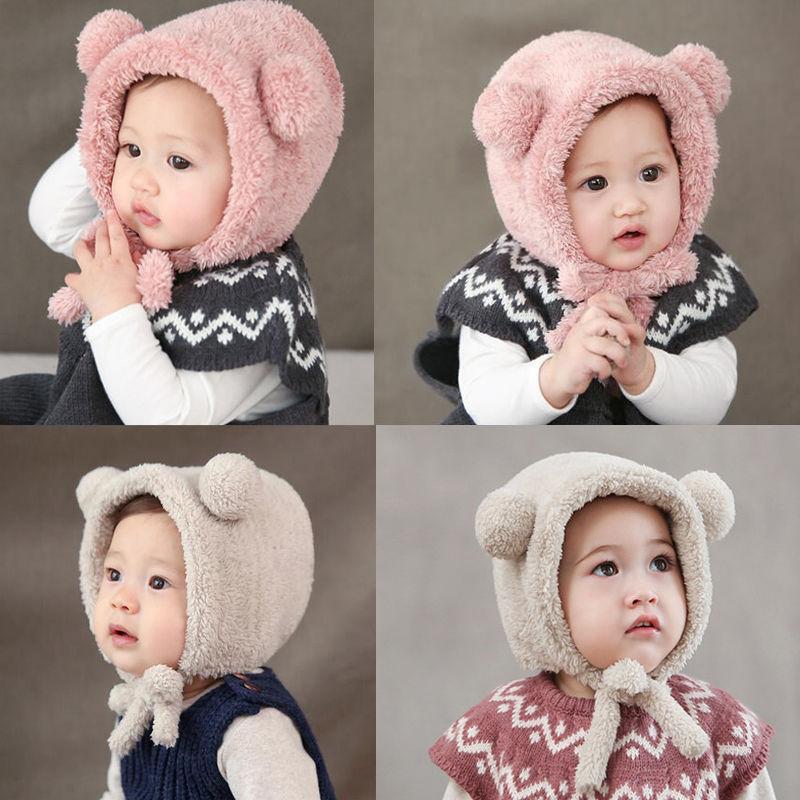 Winter WarmBaby Toddler Girls Boys Warm Hat Winter Beanie Hat Cute Bear Ear Plush Cap, Pink 
Winter WarmBaby Toddler Girls Boys Warm Hat Winter Beanie Hat Cute Bear Ear Plush Cap, Pink