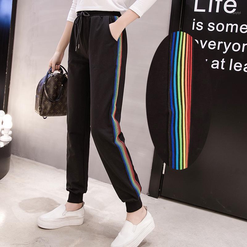 DONAMOL Plus size women's Casual Pants Harem long Trousers Rainbow Patchwork Striped Drawstring Waist Sweatpants 200KG1, Black
DONAMOL Plus size women's Casual Pants Harem long Trousers Rainbow Patchwork Striped Drawstring Waist Sweatpants 200KG1, Black