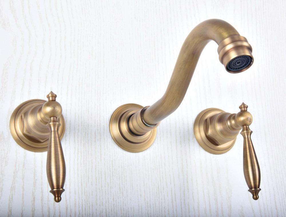 Antique Brass Widespread Wall-Mounted Tub 3 Holes Dual Handles Kitchen Bathroom Tub Sink Basin Faucet Mixer Tap asf
Antique Brass Widespread Wall-Mounted Tub 3 Holes Dual Handles Kitchen Bathroom Tub Sink Basin Faucet Mixer Tap asf