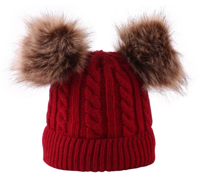 Children Winter Knitted Warm Hats Lady Solid Fashion Skullies New hot double ball knit twist baby knit hat warm hooded child cap, White
Children Winter Knitted Warm Hats Lady Solid Fashion Skullies New hot double ball knit twist baby knit hat warm hooded child cap, White