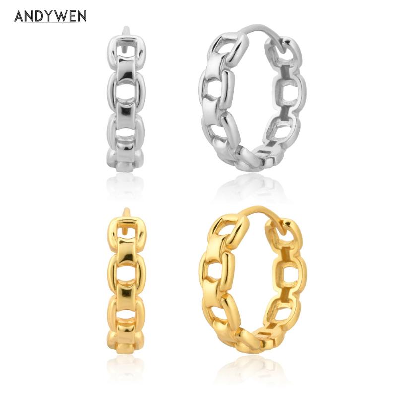 ANDYWEN 925 Sterling Silver Women Gold Clips Circle Piercing Hoops 2021 Luxury Pendiente Wedding Rock Punk Jewelry Gift
ANDYWEN 925 Sterling Silver Women Gold Clips Circle Piercing Hoops 2021 Luxury Pendiente Wedding Rock Punk Jewelry Gift