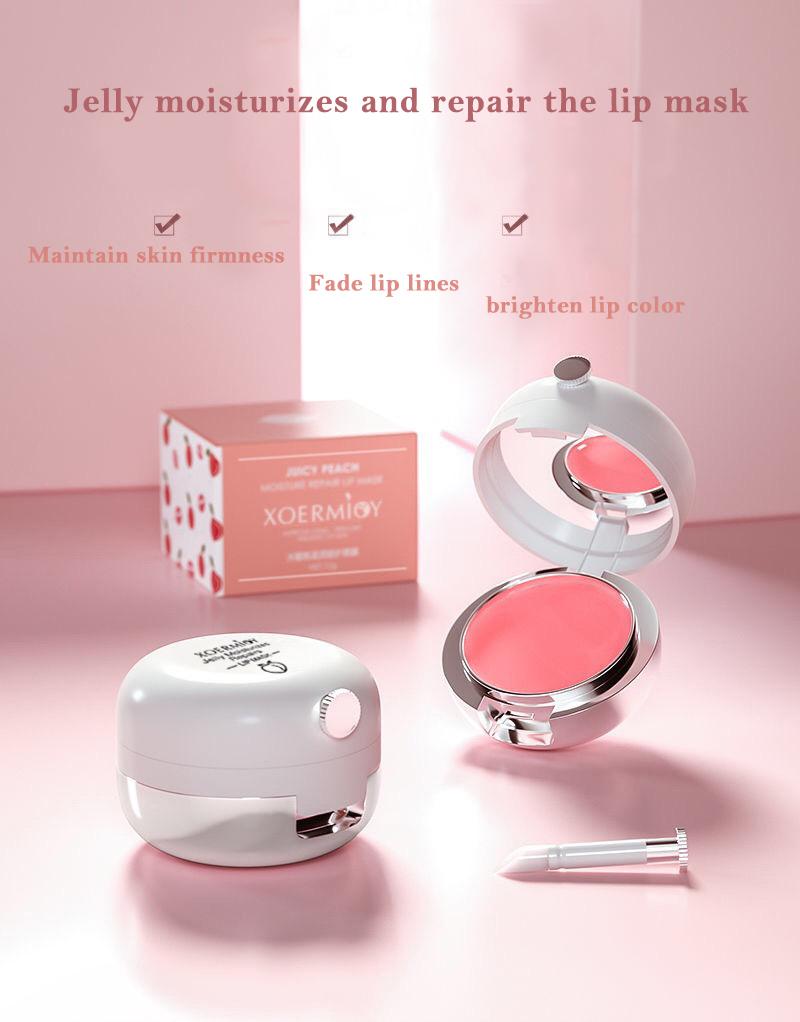 Lip Gel Night Sleep Mask Hydrating Bleaching Lip Cream Smoothing Dryness Enhancer Plumper Moisturizing Exfoliating Care