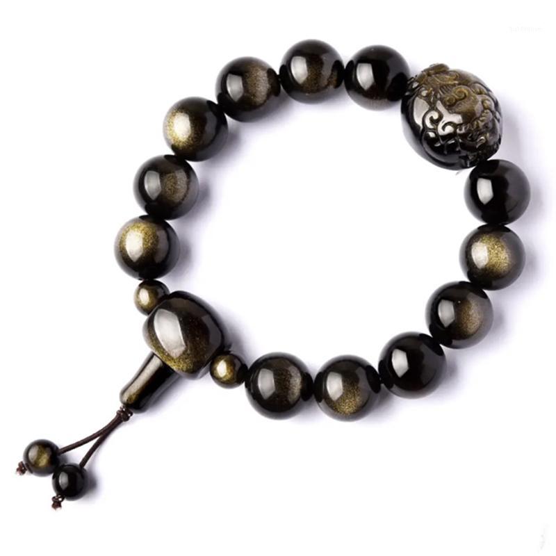 Wholesale Black Gold Natural Obsidian Stone Bracelets PiXiu Single Lap Bracelets Lucky for Men Women Energy Stone Jewelry1
Wholesale Black Gold Natural Obsidian Stone Bracelets PiXiu Single Lap Bracelets Lucky for Men Women Energy Stone Jewelry1
