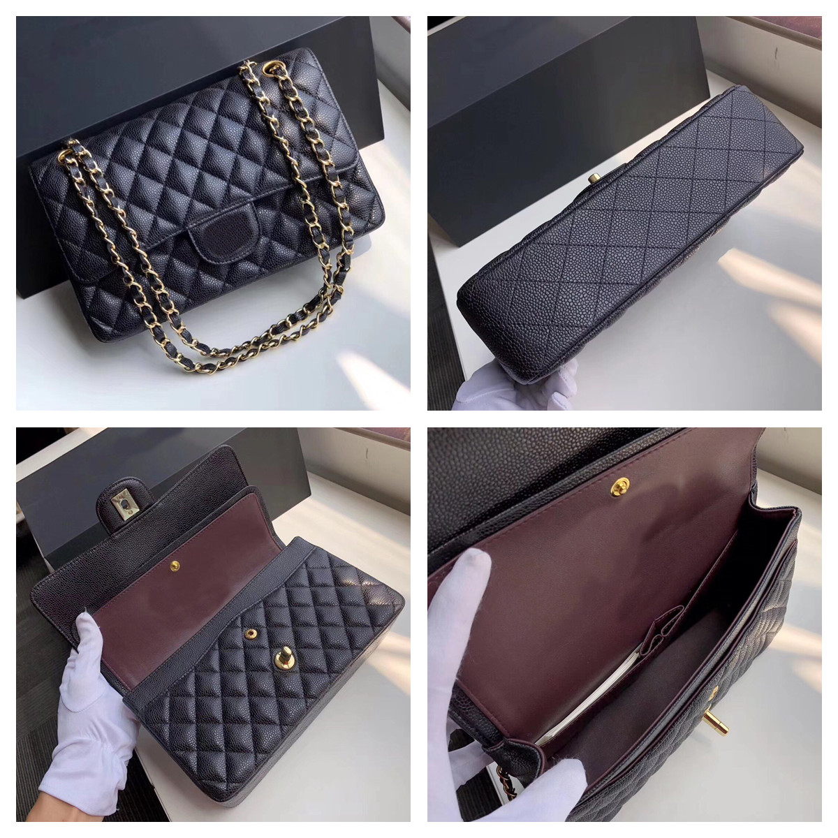 Classic Designers Shoulder Bags Handbags Top Quality Woman Fashion Genuine Leather designer handbag Women Flap Letters Black Crossbody Bag 995, With box;gift bag;dust bag
Classic Designers Shoulder Bags Handbags Top Quality Woman Fashion Genuine Leather designer handbag Women Flap Letters Black Crossbody Bag 995, With box;gift bag;dust bag