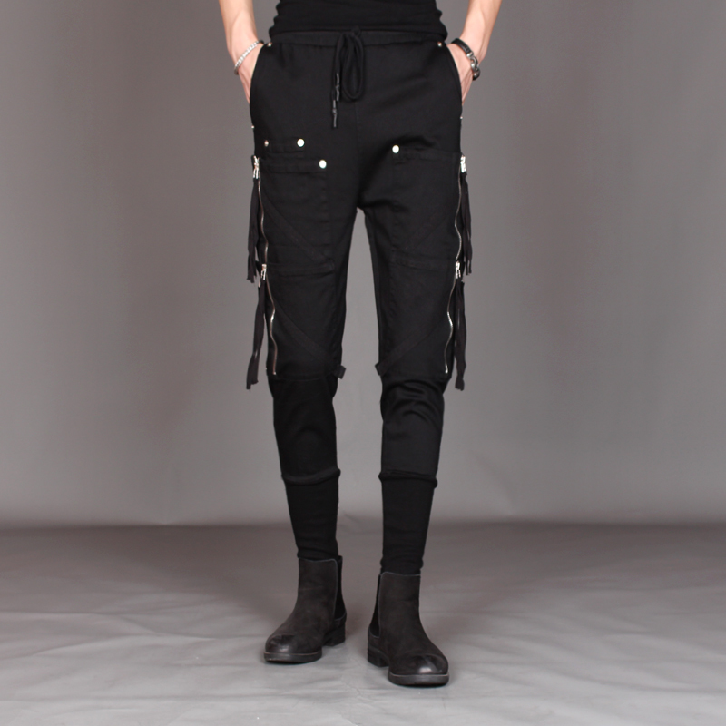 2021 New Autumn of Men Editing Embellished Ankle Boots Conical Hair Pants Casual Tidal Pants. 3LWQ, Black
2021 New Autumn of Men Editing Embellished Ankle Boots Conical Hair Pants Casual Tidal Pants. 3LWQ, Black