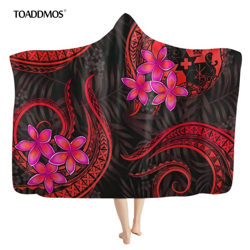 TOADDMOS Polynesian Tribe with Plumeria Design Red Kids Adult Hooded Blanket Fall/Winter Sofa Bedroom Wearable Throw Blankets
TOADDMOS Polynesian Tribe with Plumeria Design Red Kids Adult Hooded Blanket Fall/Winter Sofa Bedroom Wearable Throw Blankets