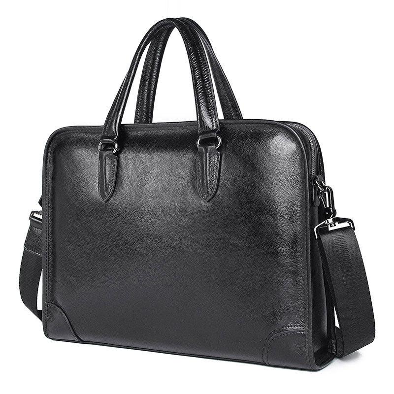 Men Real Leather Briefcase High Quality Business Genuine Leather Shoulder Messenger Bags Male Office Handbag 14 inch Laptop bag, Black
Men Real Leather Briefcase High Quality Business Genuine Leather Shoulder Messenger Bags Male Office Handbag 14 inch Laptop bag, Black