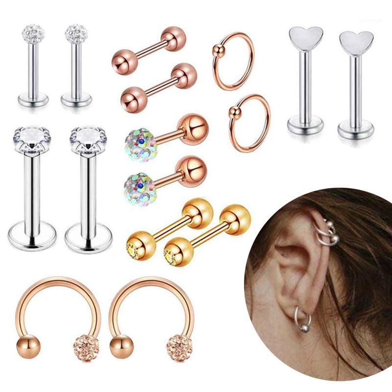 Fashion Prong Tragus Cartilage Stainless Steel Ear Stud Crystal Zircon Earrings Piercing Nose Stud Jewelry Gift1
Fashion Prong Tragus Cartilage Stainless Steel Ear Stud Crystal Zircon Earrings Piercing Nose Stud Jewelry Gift1