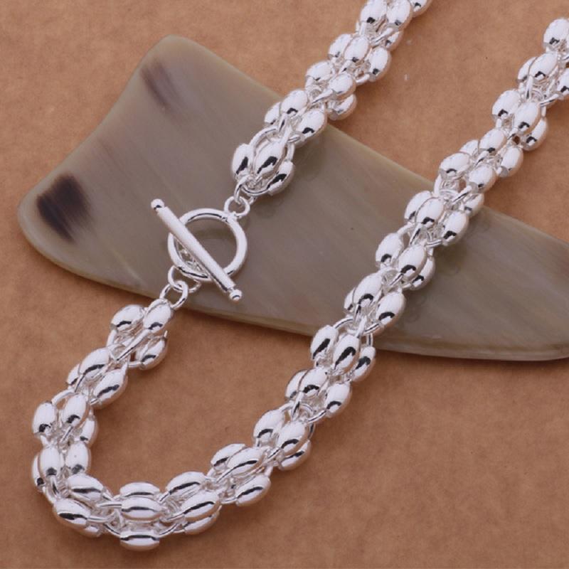 925 Sterling Silver Beaded Live Buckle TO 10MM*20'' Necklace For Men Women Wedding Engagement Party Jewelry
925 Sterling Silver Beaded Live Buckle TO 10MM*20'' Necklace For Men Women Wedding Engagement Party Jewelry