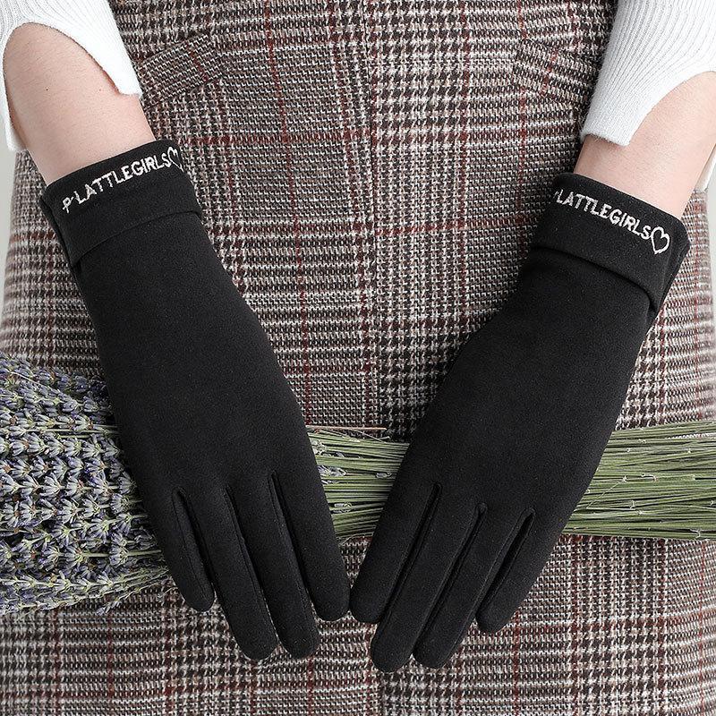 Female Elegant Letter Embroidery Sport Cycling Mittens Women Winter Keep Warm Soft Breathable Touch Screen Driving Gloves I161
Female Elegant Letter Embroidery Sport Cycling Mittens Women Winter Keep Warm Soft Breathable Touch Screen Driving Gloves I161